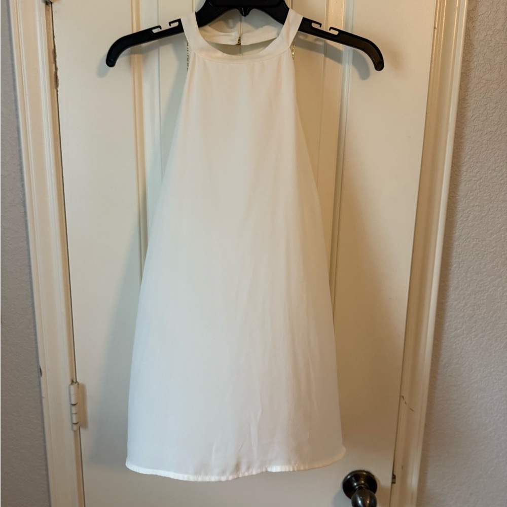 Express Ivory Halter Top
